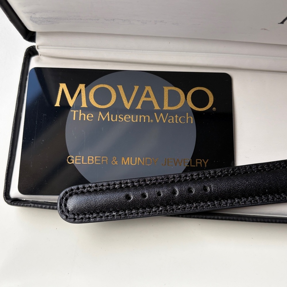 Movado Black and Gold Men's Watch - Picture 3 of 8